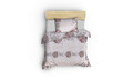 Lenjerie de pat pentru o persoana (FR), Daisy - Red, Pearl Home, Bumbac Ranforce