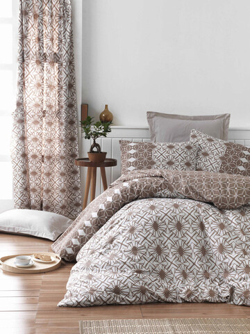 Lenjerie de pat dubla (EU) (IT), L'essentiel Maison, Alize, Maro/Alb