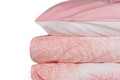 Lenjerie de pat dubla King (IT), Çalıkuşu - Pink, Pearl Home, Bumbac Ranforce