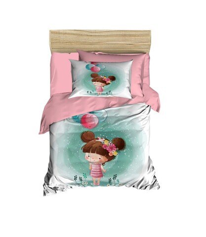 Lenjerie de pat pentru copii, L'essentiel Maison, PH158, Roz