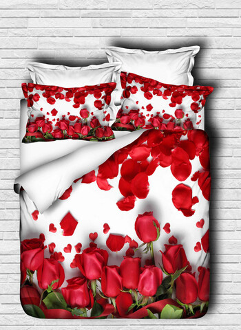 Lenjerie de pat dubla King (EU) (ES), 3 piese, L'essentiel Maison, 124, Multicolor