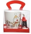 Set cana si mini razatoare Snowman, Decoris, portelan, multicolor