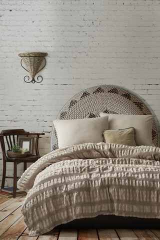 Cuvertura matlasata dubla, L'essentiel Maison, Apollo, Bej