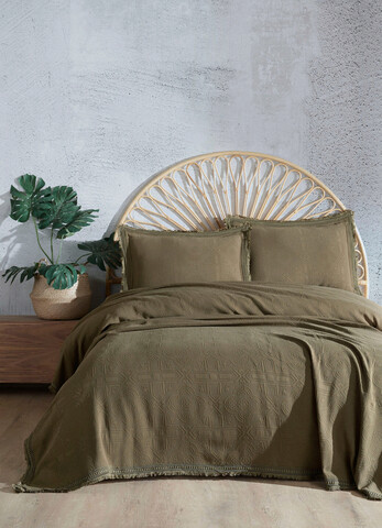 Set cuvertura pique dubla, L'essentiel Maison, Bolivia, Kaki