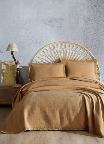 Set cuvertura pique dubla, L'essentiel Maison, Bolivia, Galben mustar