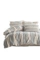 Lenjerie de pat dubla, L'essentiel Maison, Nidus, Gri / Crem