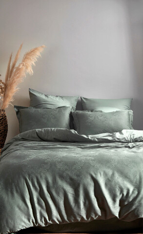 Lenjerie de pat dubla, L'essentiel Maison, Hoten, Verde