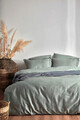Lenjerie de pat dubla, L'essentiel Maison, Kelebek, Verde