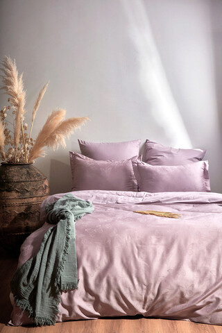 Lenjerie de pat dubla, L'essentiel Maison, Kelebek, Violet