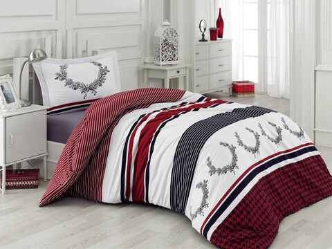 Lenjerie de pat pentru o persoana Single XXL (DE), Oaken, Primacasa by Türkiz, Bumbac Ranforce