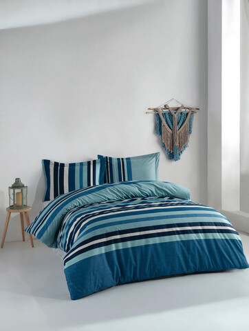 Lenjerie de pat dubla King (FR), Devi, Primacasa by Türkiz, Bumbac Ranforce