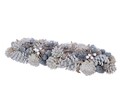 Decoratiune cu 4 suporturi pentru lumanari Pinecone Glitter Decoris
