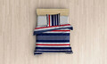 Lenjerie de pat pentru o persoana (DE), Stripe, Victoria, Bumbac Ranforce
