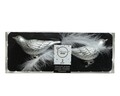 Set 2 decoratiuni de brad Bird Silver, Decoris, plastic, argintiu