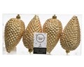 Pinecone Gold 4 db Dszgömb, Decoris, műanyag, aranyszín