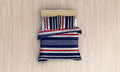 Lenjerie de pat dubla (DE), Stripe, Victoria, Bumbac Ranforce