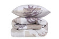 Lenjerie de pat dubla King (FR), L'essentiel Maison, Leaf, Maro / Alb / Mov / Maro / Gri