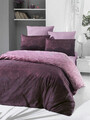 Lenjerie de pat dubla King (BL), L'essentiel Maison, Pandora, Roz / Liliac / Alb