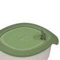 Set caserola pentru pranz cu tacamuri BergHOFF, Leo, 19.5 x 19.5 x 9.5 cm, 1.6 L, polipropilena/inox, verde