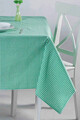 Fata de masa, Hermia, 198DCH1133, Model în carouri, Verde