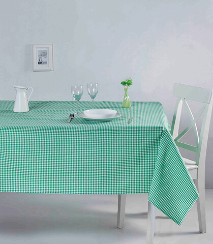 Fata de masa, Hermia, 198DCH1134, Se poate spala la masina pana la maximum 30-40 grade Celsius, Verde
