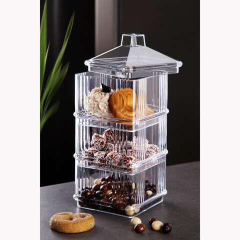 Set recipiente depozitare, Hermia, 964FRM5104, Capac: 10 x 10 x 7,5 cm (1 bucată), Transparent