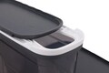 Set recipiente depozitare, Hermia, 964FRM1117, Dimensiune: 9,5 x 19,5 x 13 cm / 1250 ml (2 bucăți), Antracit
