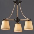 Lustra Aca Lighting, Vintage Ropse Beige, 3xE14, 40W