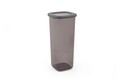 Set recipiente depozitare, Hermia, 964FRM1108, Dimensiune: 10 x 10 x 16,5 cm / 1200 ml (3 bucăți), Antracit