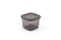 Set recipiente depozitare, Hermia, 964FRM1108, Dimensiune: 10 x 10 x 16,5 cm / 1200 ml (3 bucăți), Antracit