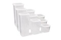 Set recipiente depozitare, Fremont, 964FRM1170, Plastic, Alb