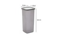 Set recipiente depozitare, Hermia, 964FRM1109, Size: 10 x 10 x 16,5 cm / 1200 ml (8 Pieces), Antracit