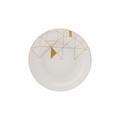 Serviciu de masa, Hermia, 216KRC1160, Nu este potrivit pentru cuptorul cu microunde / Nu este potrivit pentru mașina de spălat vase, Alb/Auriu
