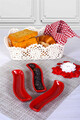 Set farfurii, Hermia, 275KRM1119, Rosu