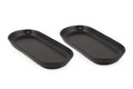 Set platouri servire, Keramika, 275KRM1420, Ceramica, Negru mat