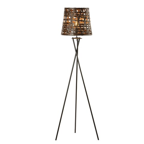 Lampadar Aca Lighting, Vintage Brown Twine, E27, 40W