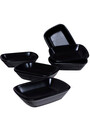 Set platouri servire, Keramika, 275KRM1472, Ceramica, Negru mat