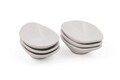 Set boluri ceramice pentru sos, Hermia, 275KRM1479, Antibacterian, Alb
