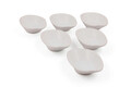 Set boluri ceramice pentru sos, Hermia, 275KRM1479, Antibacterian, Alb