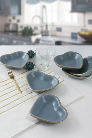 Set boluri ceramice, Hermia, 275KRM1194, Gri