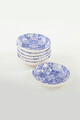 Set boluri pentru sos, Keramika, 275KRM1169, Ceramica, Alb/Albastru inchis