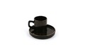 Set cesti de cafea, Hermia, 275KRM1544, Antibacterian, Negru