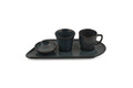 Set cesti de cafea, Hermia, 275KRM1435, Antibacterian, Albastru navy