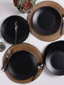 Set platouri servire, Keramika, 275KRM1359, Ceramica, Negru mat