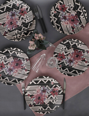 Set platouri servire, Keramika, 275KRM1282, Ceramica, Multicolor