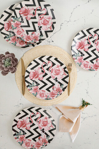 Set platouri servire, Keramika, 275KRM1350, Ceramica, Multicolor