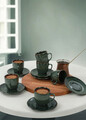 Set cesti de cafea, Keramika, 275KRM1654, Ceramica, Verde inchis
