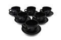 Set pentru ceai, Keramika, 275KRM1524, Ceramica, Negru mat