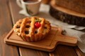 Tablă de prezentare a alimentelor din bambus, Hermia, 126MBM1117, Maro