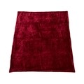 Patura fleece cu blanita Dark Red, Heinner Home, 150x200 cm, 100% poliester, visiniu